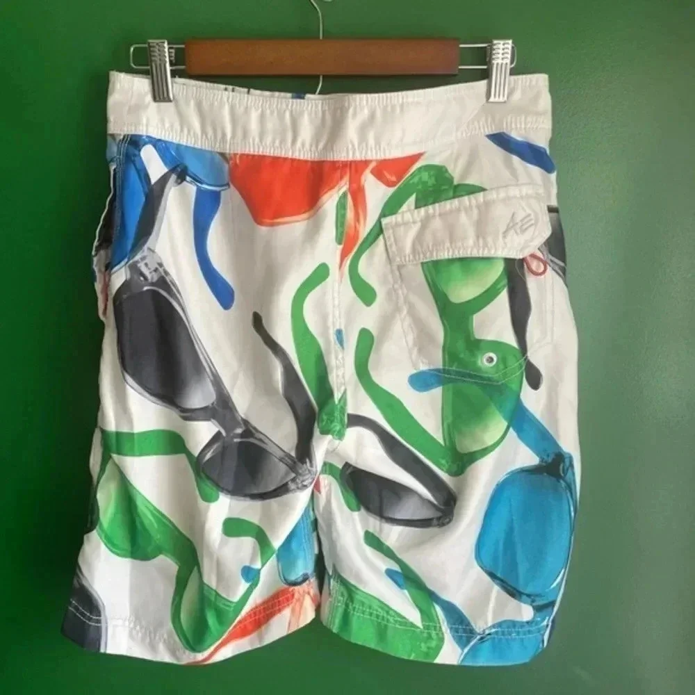 American Eagle Board Shorts Swim Trunks Sunglasses‎ Size S Small